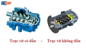 trục vít có dầu và trục vít không dầu